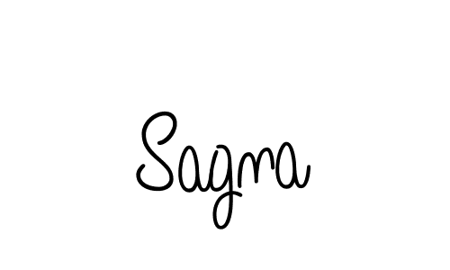 Use a signature maker to create a handwritten signature online. With this signature software, you can design (Angelique-Rose-font-FFP) your own signature for name Sagna. Sagna signature style 5 images and pictures png