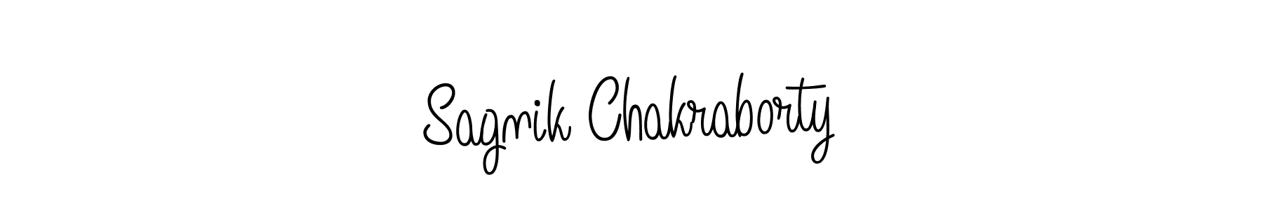 Create a beautiful signature design for name Sagnik Chakraborty. With this signature (Angelique-Rose-font-FFP) fonts, you can make a handwritten signature for free. Sagnik Chakraborty signature style 5 images and pictures png