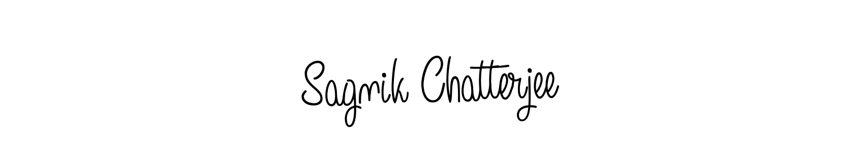 Make a beautiful signature design for name Sagnik Chatterjee. With this signature (Angelique-Rose-font-FFP) style, you can create a handwritten signature for free. Sagnik Chatterjee signature style 5 images and pictures png