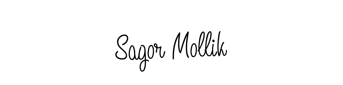 How to make Sagor Mollik signature? Angelique-Rose-font-FFP is a professional autograph style. Create handwritten signature for Sagor Mollik name. Sagor Mollik signature style 5 images and pictures png