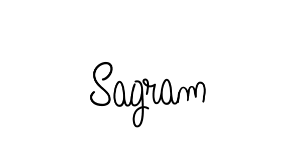 How to make Sagram name signature. Use Angelique-Rose-font-FFP style for creating short signs online. This is the latest handwritten sign. Sagram signature style 5 images and pictures png