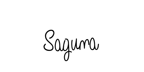 Saguna stylish signature style. Best Handwritten Sign (Angelique-Rose-font-FFP) for my name. Handwritten Signature Collection Ideas for my name Saguna. Saguna signature style 5 images and pictures png