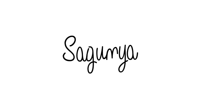 Make a beautiful signature design for name Sagunya. Use this online signature maker to create a handwritten signature for free. Sagunya signature style 5 images and pictures png