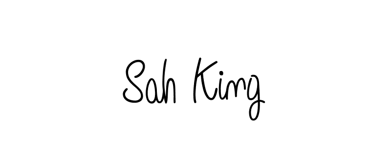 Design your own signature with our free online signature maker. With this signature software, you can create a handwritten (Angelique-Rose-font-FFP) signature for name Sah King. Sah King signature style 5 images and pictures png
