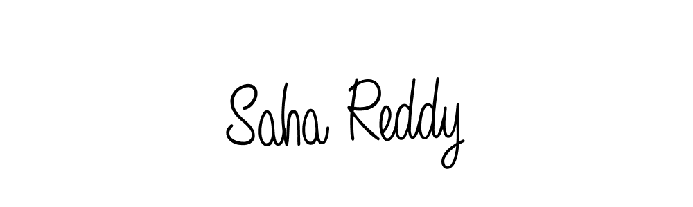 Saha Reddy stylish signature style. Best Handwritten Sign (Angelique-Rose-font-FFP) for my name. Handwritten Signature Collection Ideas for my name Saha Reddy. Saha Reddy signature style 5 images and pictures png