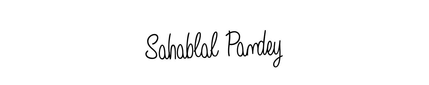 Also we have Sahablal Pandey name is the best signature style. Create professional handwritten signature collection using Angelique-Rose-font-FFP autograph style. Sahablal Pandey signature style 5 images and pictures png