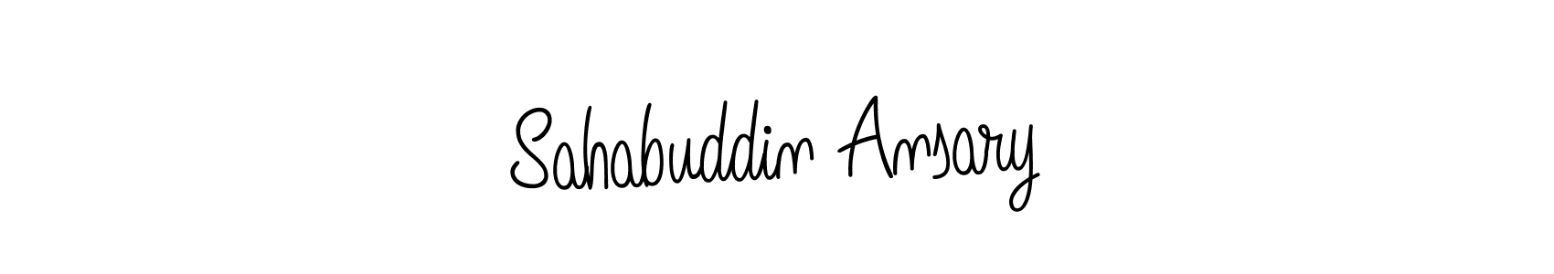 Use a signature maker to create a handwritten signature online. With this signature software, you can design (Angelique-Rose-font-FFP) your own signature for name Sahabuddin Ansary. Sahabuddin Ansary signature style 5 images and pictures png