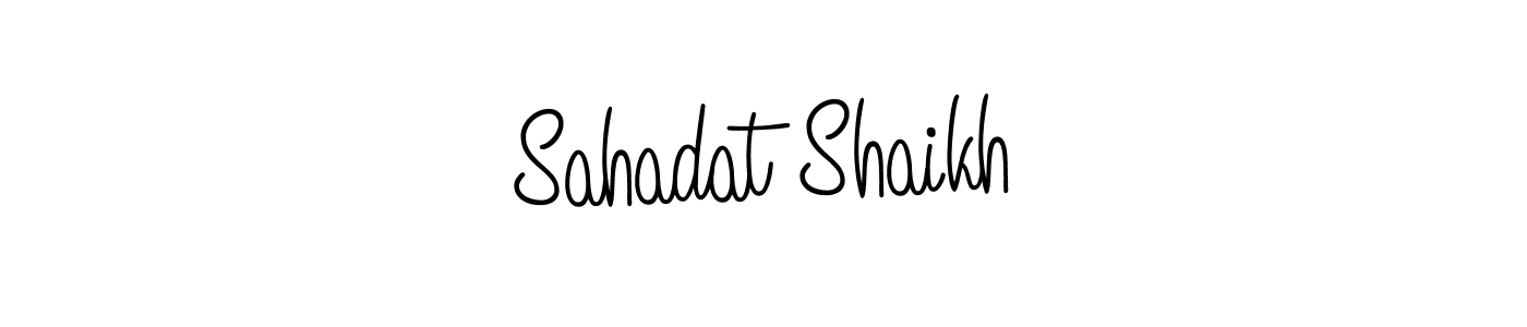 This is the best signature style for the Sahadat Shaikh name. Also you like these signature font (Angelique-Rose-font-FFP). Mix name signature. Sahadat Shaikh signature style 5 images and pictures png