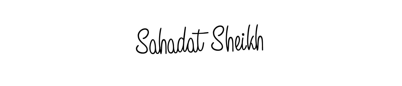 Also we have Sahadat Sheikh name is the best signature style. Create professional handwritten signature collection using Angelique-Rose-font-FFP autograph style. Sahadat Sheikh signature style 5 images and pictures png