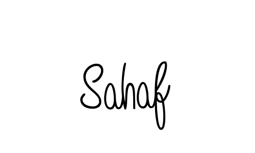 Use a signature maker to create a handwritten signature online. With this signature software, you can design (Angelique-Rose-font-FFP) your own signature for name Sahaf. Sahaf signature style 5 images and pictures png