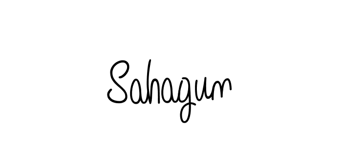 The best way (Angelique-Rose-font-FFP) to make a short signature is to pick only two or three words in your name. The name Sahagun include a total of six letters. For converting this name. Sahagun signature style 5 images and pictures png