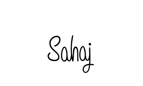 Make a beautiful signature design for name Sahaj. Use this online signature maker to create a handwritten signature for free. Sahaj signature style 5 images and pictures png