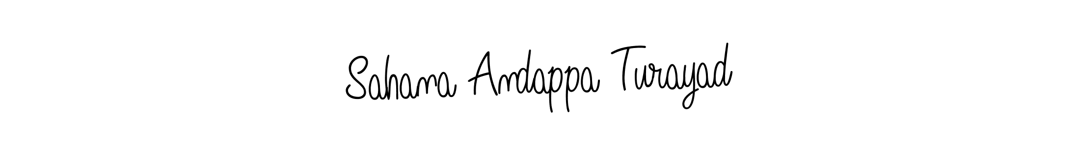 Once you've used our free online signature maker to create your best signature Angelique-Rose-font-FFP style, it's time to enjoy all of the benefits that Sahana Andappa Turayad name signing documents. Sahana Andappa Turayad signature style 5 images and pictures png