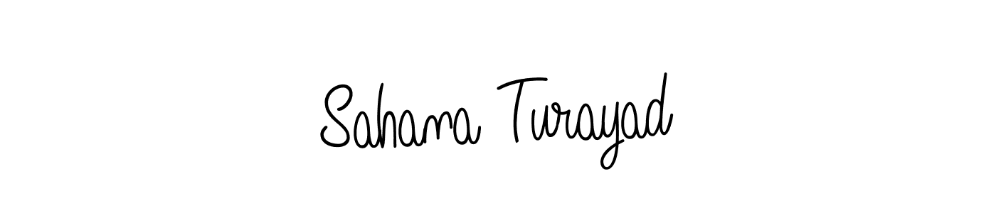 How to Draw Sahana Turayad signature style? Angelique-Rose-font-FFP is a latest design signature styles for name Sahana Turayad. Sahana Turayad signature style 5 images and pictures png
