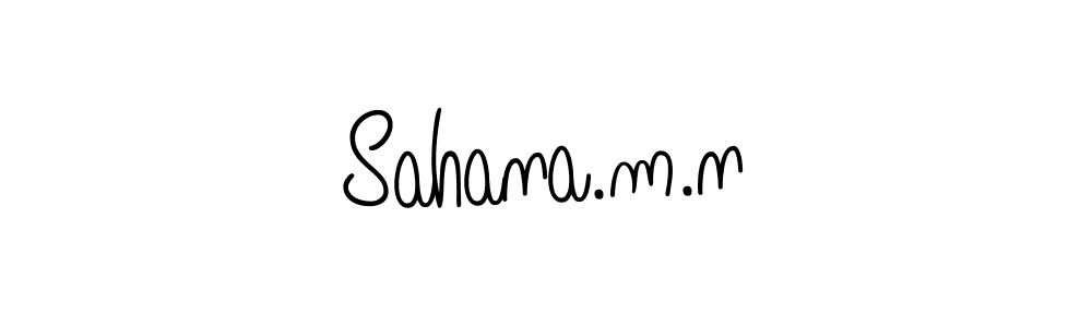 Once you've used our free online signature maker to create your best signature Angelique-Rose-font-FFP style, it's time to enjoy all of the benefits that Sahana.m.n name signing documents. Sahana.m.n signature style 5 images and pictures png