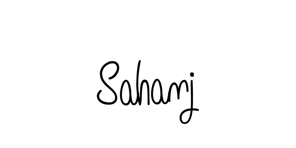 Make a beautiful signature design for name Sahanj. Use this online signature maker to create a handwritten signature for free. Sahanj signature style 5 images and pictures png