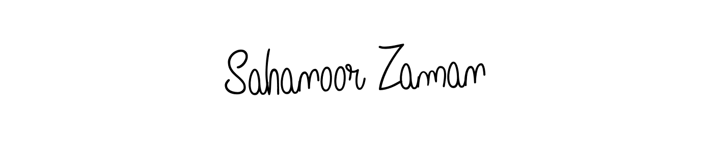 Make a beautiful signature design for name Sahanoor Zaman. With this signature (Angelique-Rose-font-FFP) style, you can create a handwritten signature for free. Sahanoor Zaman signature style 5 images and pictures png