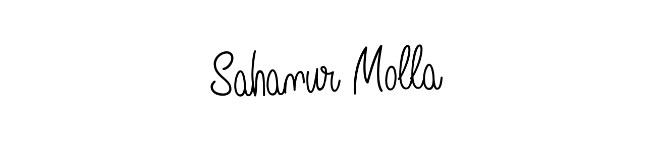 Also we have Sahanur Molla name is the best signature style. Create professional handwritten signature collection using Angelique-Rose-font-FFP autograph style. Sahanur Molla signature style 5 images and pictures png