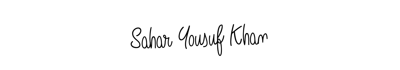 How to Draw Sahar Yousuf Khan signature style? Angelique-Rose-font-FFP is a latest design signature styles for name Sahar Yousuf Khan. Sahar Yousuf Khan signature style 5 images and pictures png