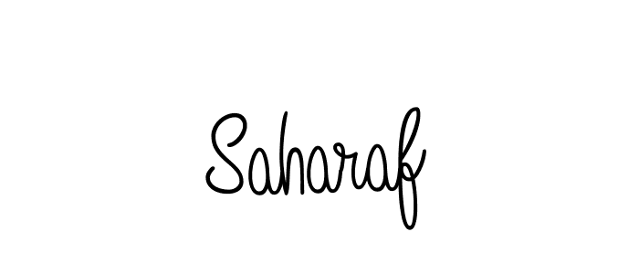 You should practise on your own different ways (Angelique-Rose-font-FFP) to write your name (Saharaf) in signature. don't let someone else do it for you. Saharaf signature style 5 images and pictures png