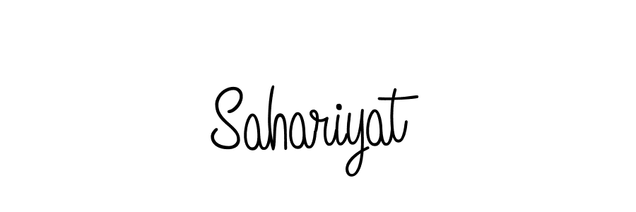 How to make Sahariyat name signature. Use Angelique-Rose-font-FFP style for creating short signs online. This is the latest handwritten sign. Sahariyat signature style 5 images and pictures png