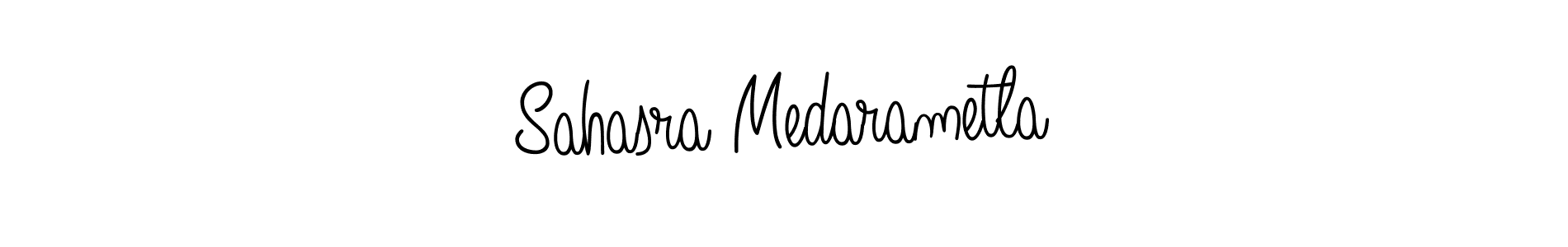 Also You can easily find your signature by using the search form. We will create Sahasra Medarametla name handwritten signature images for you free of cost using Angelique-Rose-font-FFP sign style. Sahasra Medarametla signature style 5 images and pictures png