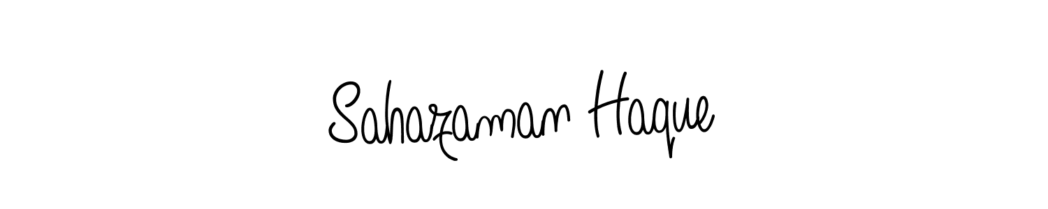 The best way (Angelique-Rose-font-FFP) to make a short signature is to pick only two or three words in your name. The name Sahazaman Haque include a total of six letters. For converting this name. Sahazaman Haque signature style 5 images and pictures png