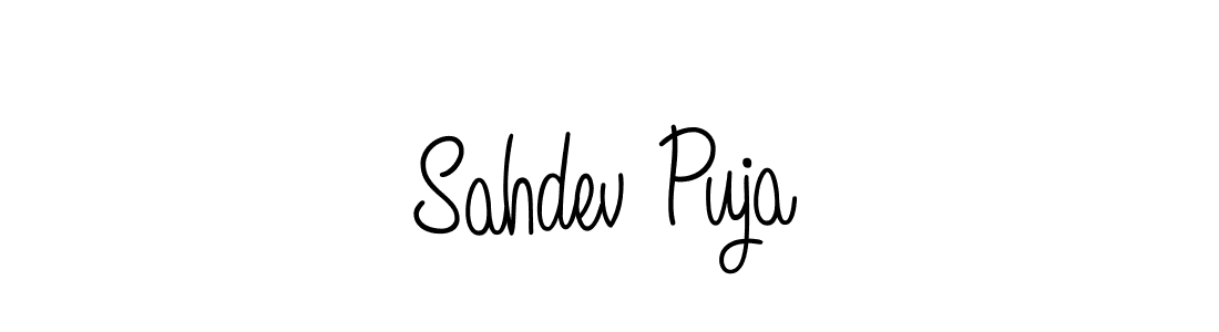 Check out images of Autograph of Sahdev Puja name. Actor Sahdev Puja Signature Style. Angelique-Rose-font-FFP is a professional sign style online. Sahdev Puja signature style 5 images and pictures png