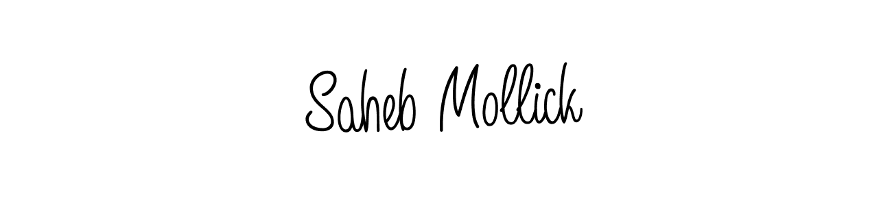 if you are searching for the best signature style for your name Saheb Mollick. so please give up your signature search. here we have designed multiple signature styles  using Angelique-Rose-font-FFP. Saheb Mollick signature style 5 images and pictures png