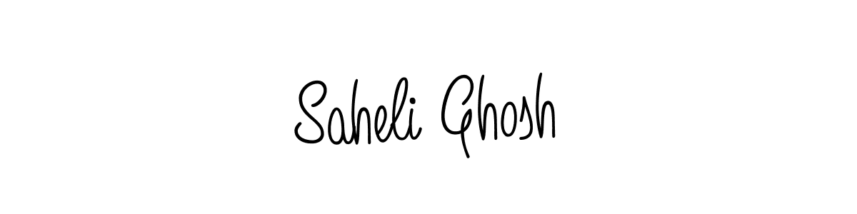 Saheli Ghosh stylish signature style. Best Handwritten Sign (Angelique-Rose-font-FFP) for my name. Handwritten Signature Collection Ideas for my name Saheli Ghosh. Saheli Ghosh signature style 5 images and pictures png