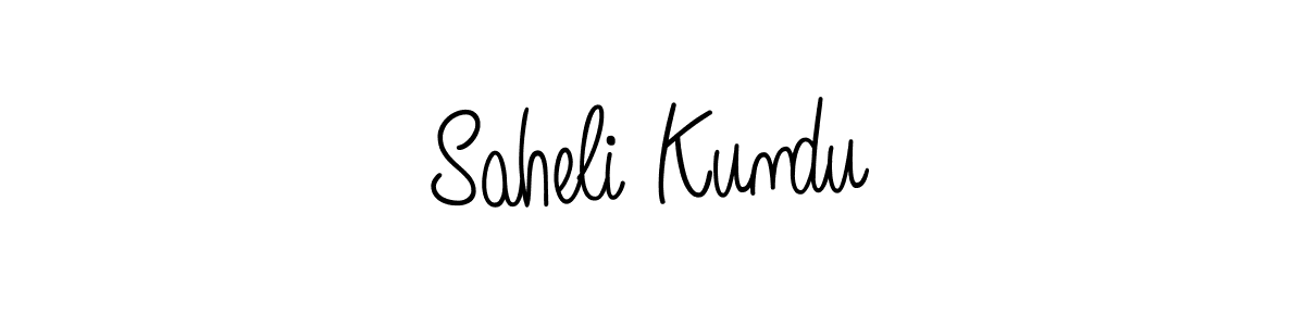 Saheli Kundu stylish signature style. Best Handwritten Sign (Angelique-Rose-font-FFP) for my name. Handwritten Signature Collection Ideas for my name Saheli Kundu. Saheli Kundu signature style 5 images and pictures png