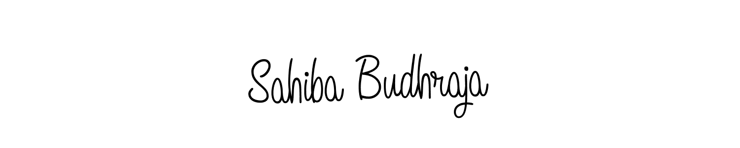 Also we have Sahiba Budhraja name is the best signature style. Create professional handwritten signature collection using Angelique-Rose-font-FFP autograph style. Sahiba Budhraja signature style 5 images and pictures png