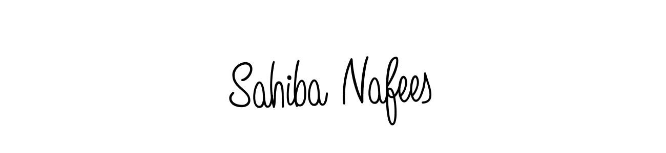 How to make Sahiba Nafees name signature. Use Angelique-Rose-font-FFP style for creating short signs online. This is the latest handwritten sign. Sahiba Nafees signature style 5 images and pictures png