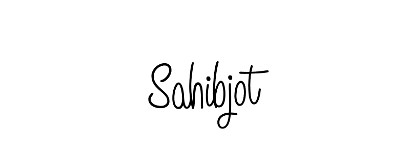 Sahibjot stylish signature style. Best Handwritten Sign (Angelique-Rose-font-FFP) for my name. Handwritten Signature Collection Ideas for my name Sahibjot. Sahibjot signature style 5 images and pictures png