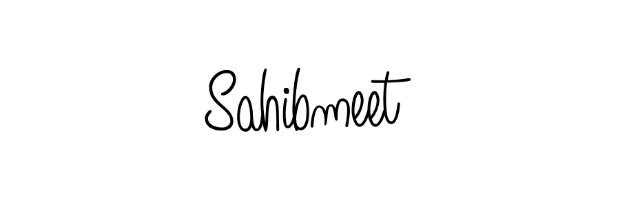 How to Draw Sahibmeet signature style? Angelique-Rose-font-FFP is a latest design signature styles for name Sahibmeet. Sahibmeet signature style 5 images and pictures png