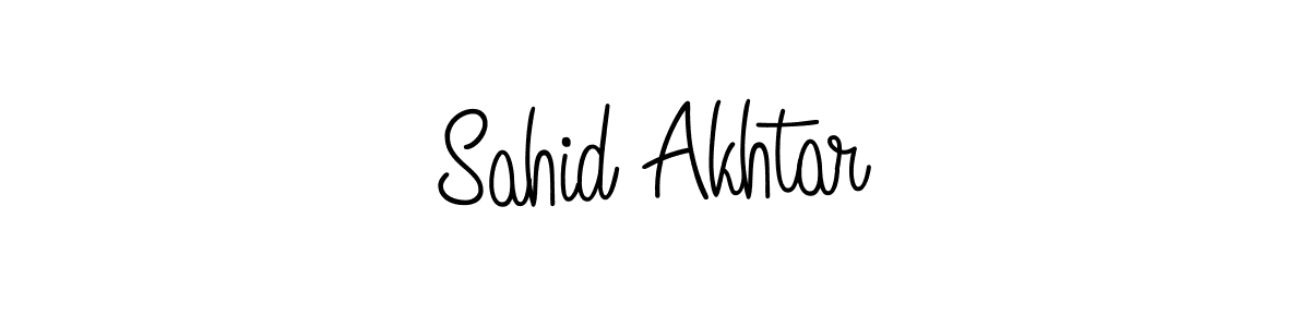 Create a beautiful signature design for name Sahid Akhtar. With this signature (Angelique-Rose-font-FFP) fonts, you can make a handwritten signature for free. Sahid Akhtar signature style 5 images and pictures png