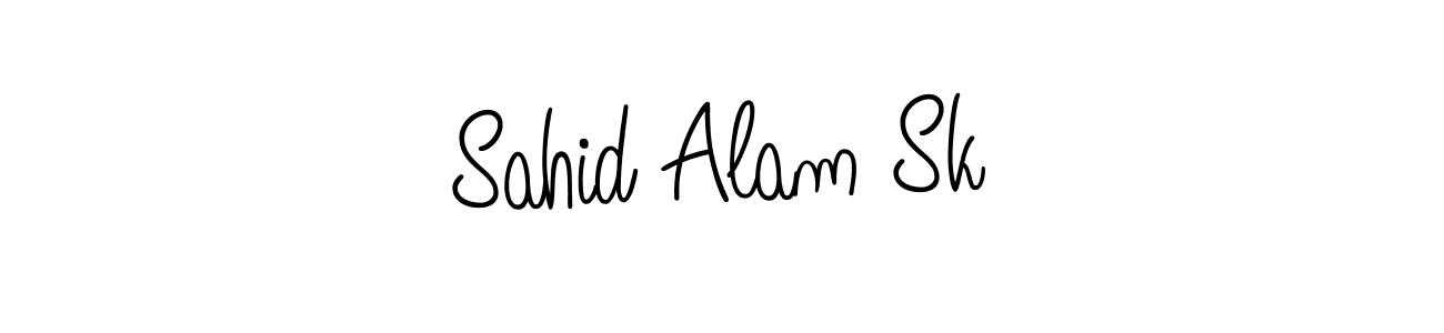 You should practise on your own different ways (Angelique-Rose-font-FFP) to write your name (Sahid Alam Sk) in signature. don't let someone else do it for you. Sahid Alam Sk signature style 5 images and pictures png
