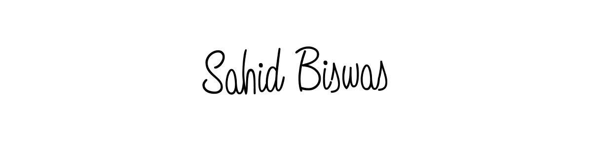 Use a signature maker to create a handwritten signature online. With this signature software, you can design (Angelique-Rose-font-FFP) your own signature for name Sahid Biswas. Sahid Biswas signature style 5 images and pictures png