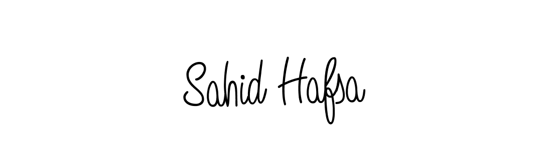 Make a beautiful signature design for name Sahid Hafsa. With this signature (Angelique-Rose-font-FFP) style, you can create a handwritten signature for free. Sahid Hafsa signature style 5 images and pictures png