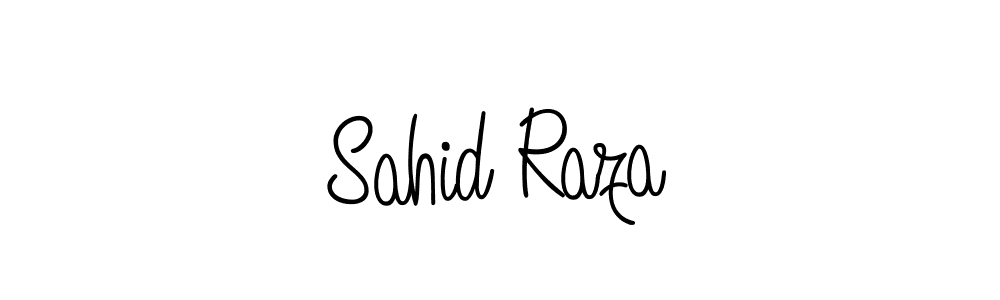 Use a signature maker to create a handwritten signature online. With this signature software, you can design (Angelique-Rose-font-FFP) your own signature for name Sahid Raza. Sahid Raza signature style 5 images and pictures png