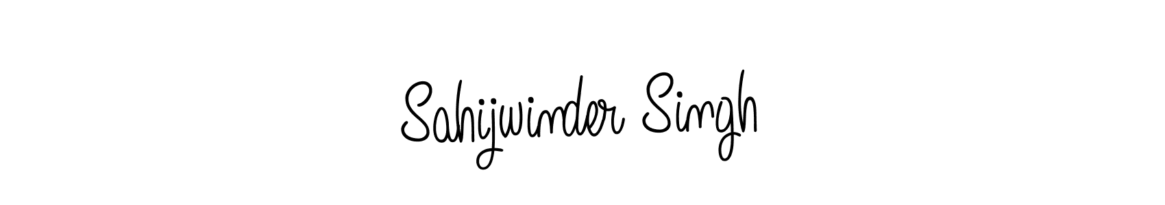 Create a beautiful signature design for name Sahijwinder Singh. With this signature (Angelique-Rose-font-FFP) fonts, you can make a handwritten signature for free. Sahijwinder Singh signature style 5 images and pictures png