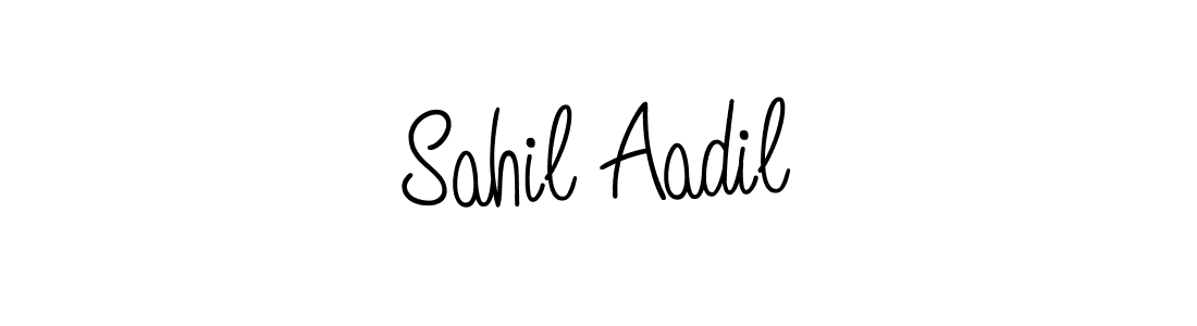 Sahil Aadil stylish signature style. Best Handwritten Sign (Angelique-Rose-font-FFP) for my name. Handwritten Signature Collection Ideas for my name Sahil Aadil. Sahil Aadil signature style 5 images and pictures png