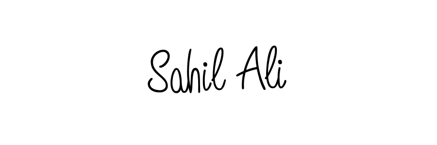 Make a beautiful signature design for name Sahil Ali. With this signature (Angelique-Rose-font-FFP) style, you can create a handwritten signature for free. Sahil Ali signature style 5 images and pictures png