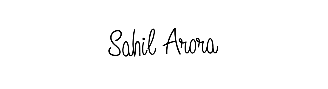 How to make Sahil Arora name signature. Use Angelique-Rose-font-FFP style for creating short signs online. This is the latest handwritten sign. Sahil Arora signature style 5 images and pictures png