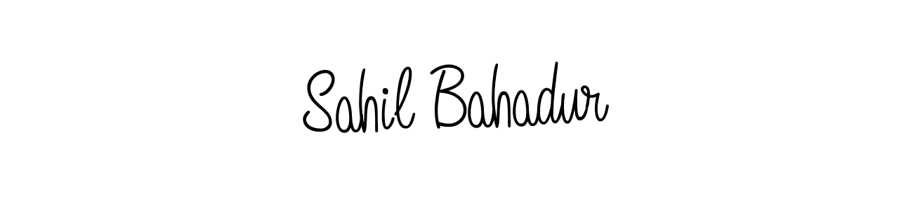 if you are searching for the best signature style for your name Sahil Bahadur. so please give up your signature search. here we have designed multiple signature styles  using Angelique-Rose-font-FFP. Sahil Bahadur signature style 5 images and pictures png