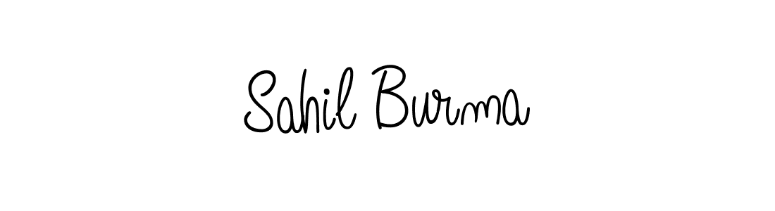 Design your own signature with our free online signature maker. With this signature software, you can create a handwritten (Angelique-Rose-font-FFP) signature for name Sahil Burma. Sahil Burma signature style 5 images and pictures png