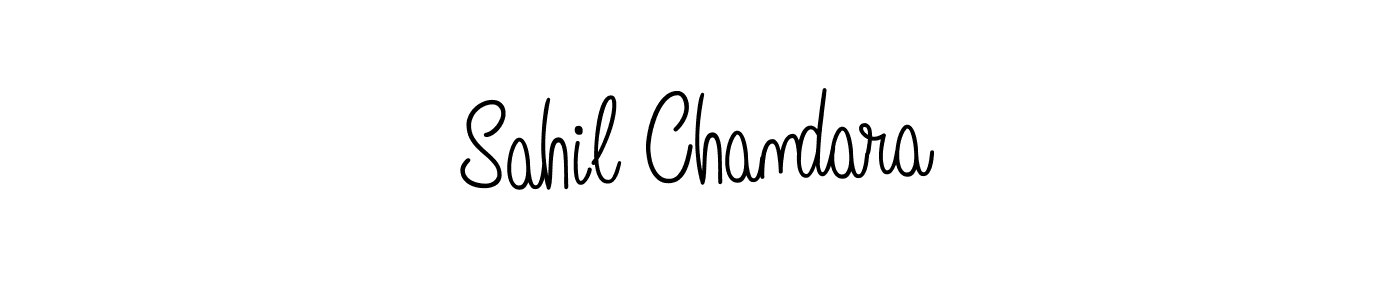 How to Draw Sahil Chandara signature style? Angelique-Rose-font-FFP is a latest design signature styles for name Sahil Chandara. Sahil Chandara signature style 5 images and pictures png