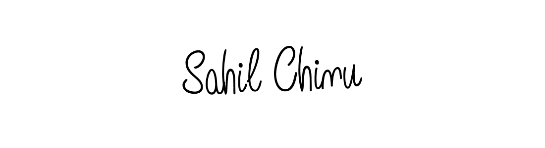 Create a beautiful signature design for name Sahil Chinu. With this signature (Angelique-Rose-font-FFP) fonts, you can make a handwritten signature for free. Sahil Chinu signature style 5 images and pictures png