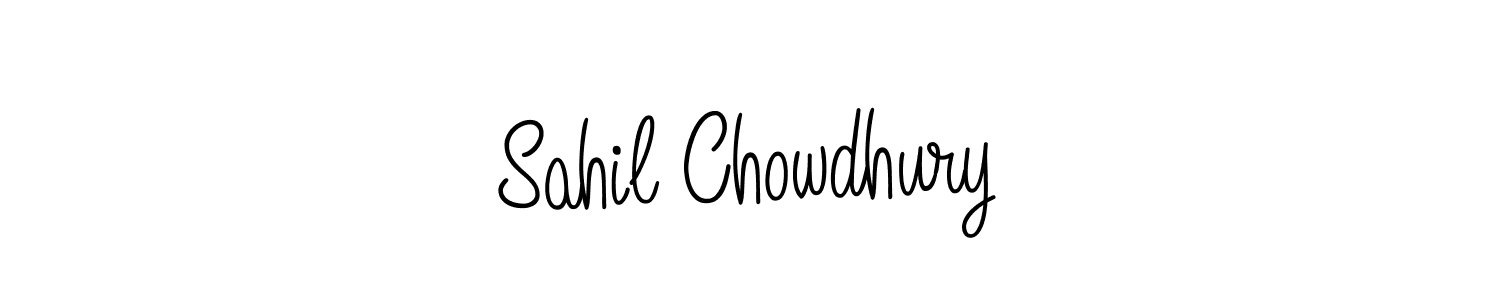 Sahil Chowdhury stylish signature style. Best Handwritten Sign (Angelique-Rose-font-FFP) for my name. Handwritten Signature Collection Ideas for my name Sahil Chowdhury. Sahil Chowdhury signature style 5 images and pictures png