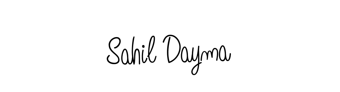 Best and Professional Signature Style for Sahil Dayma. Angelique-Rose-font-FFP Best Signature Style Collection. Sahil Dayma signature style 5 images and pictures png